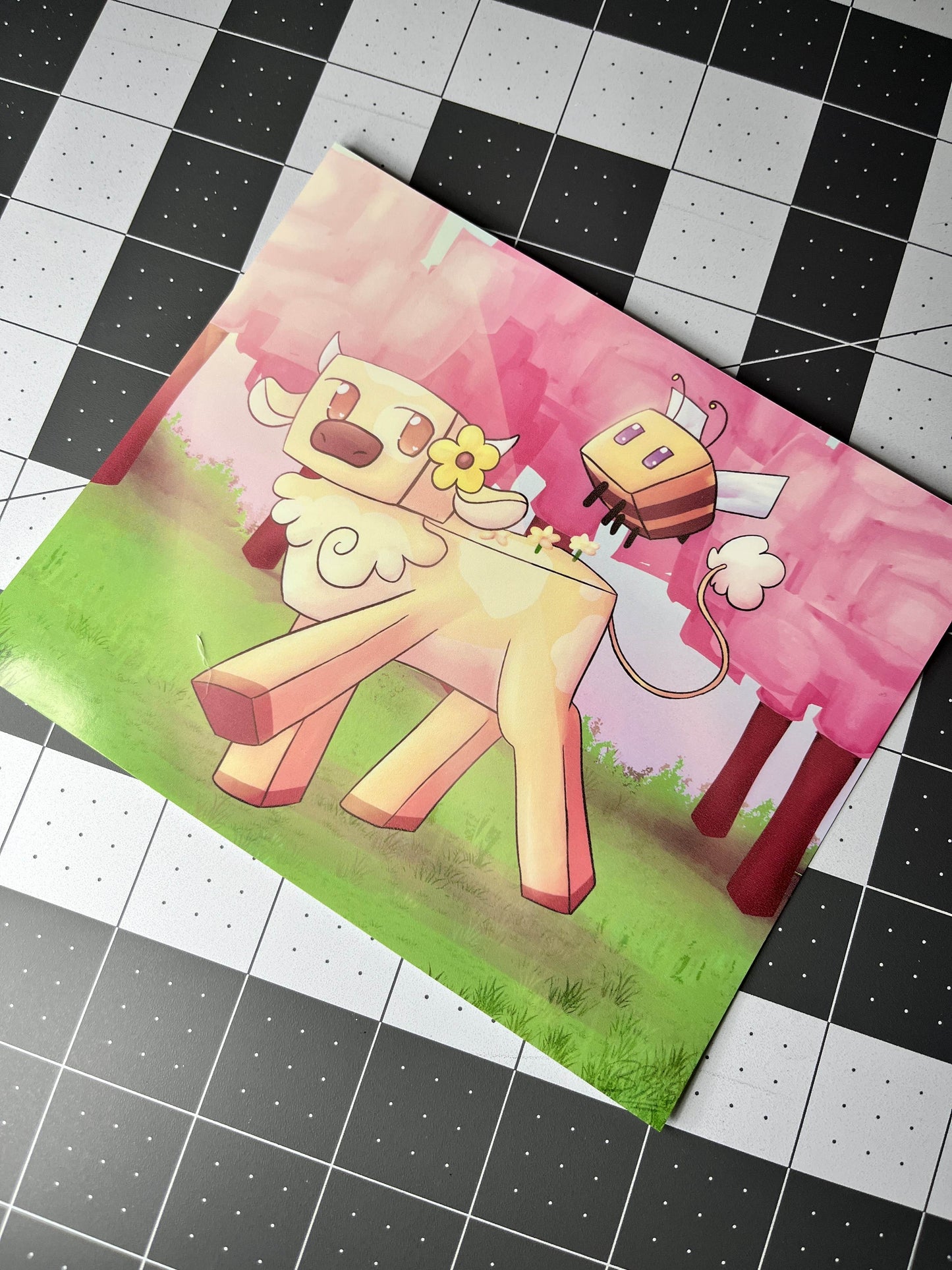 Bloom Cow - Mini Prints