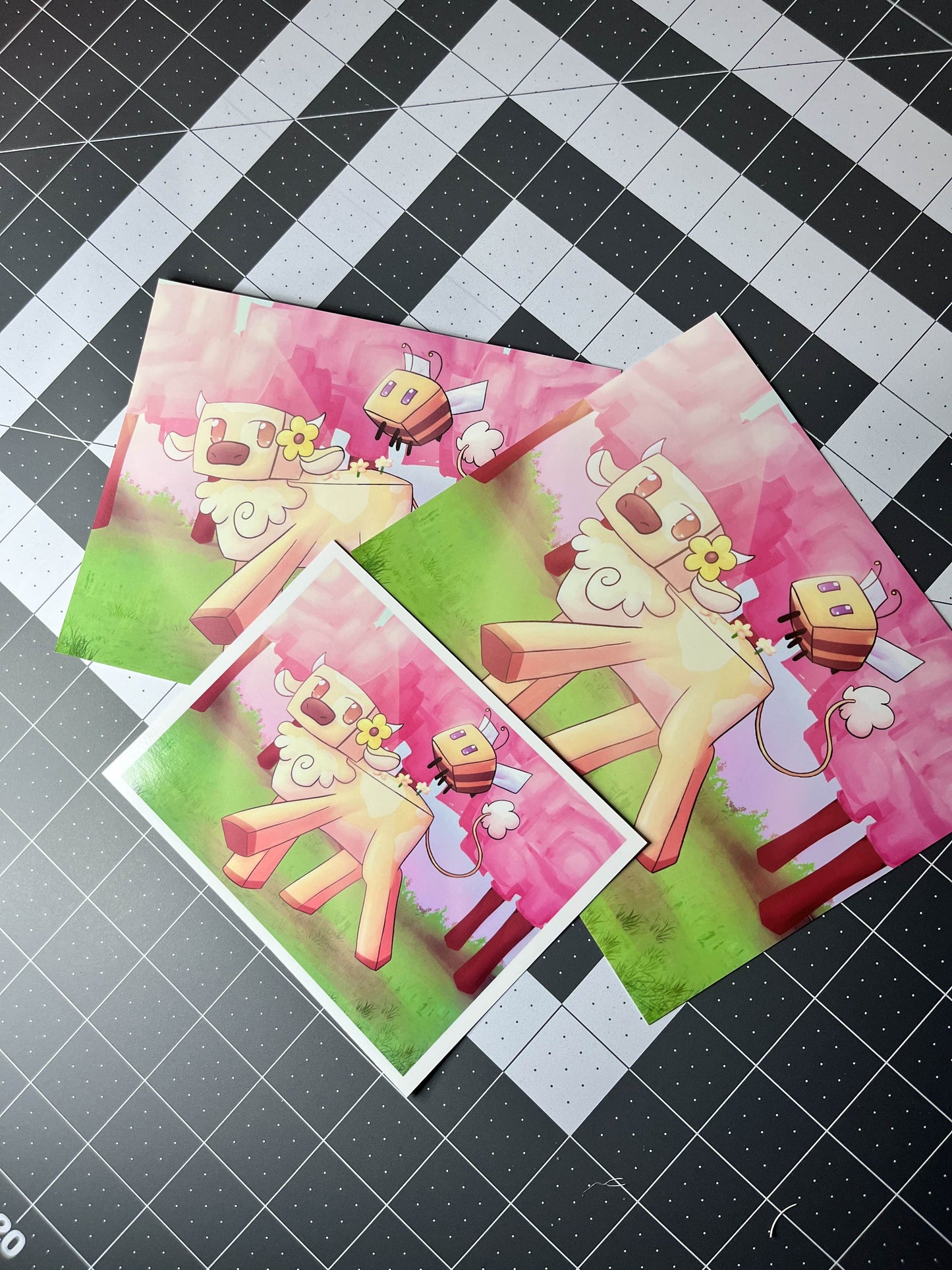 Bloom Cow - Mini Prints