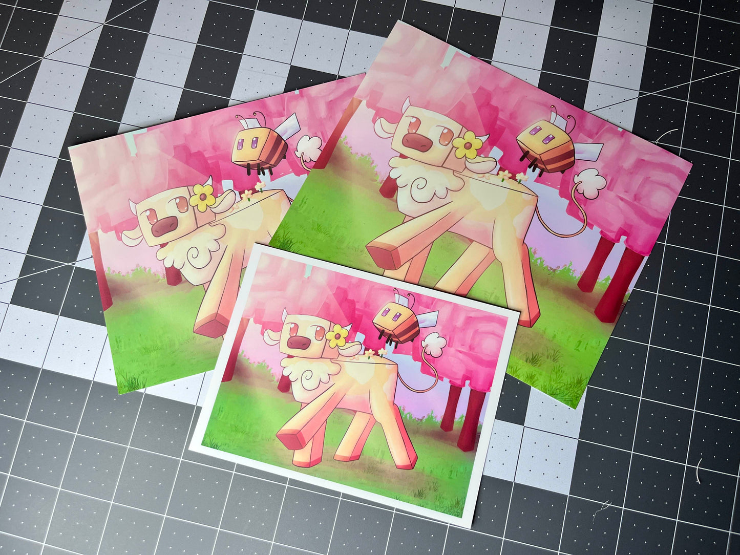 Bloom Cow - Mini Prints