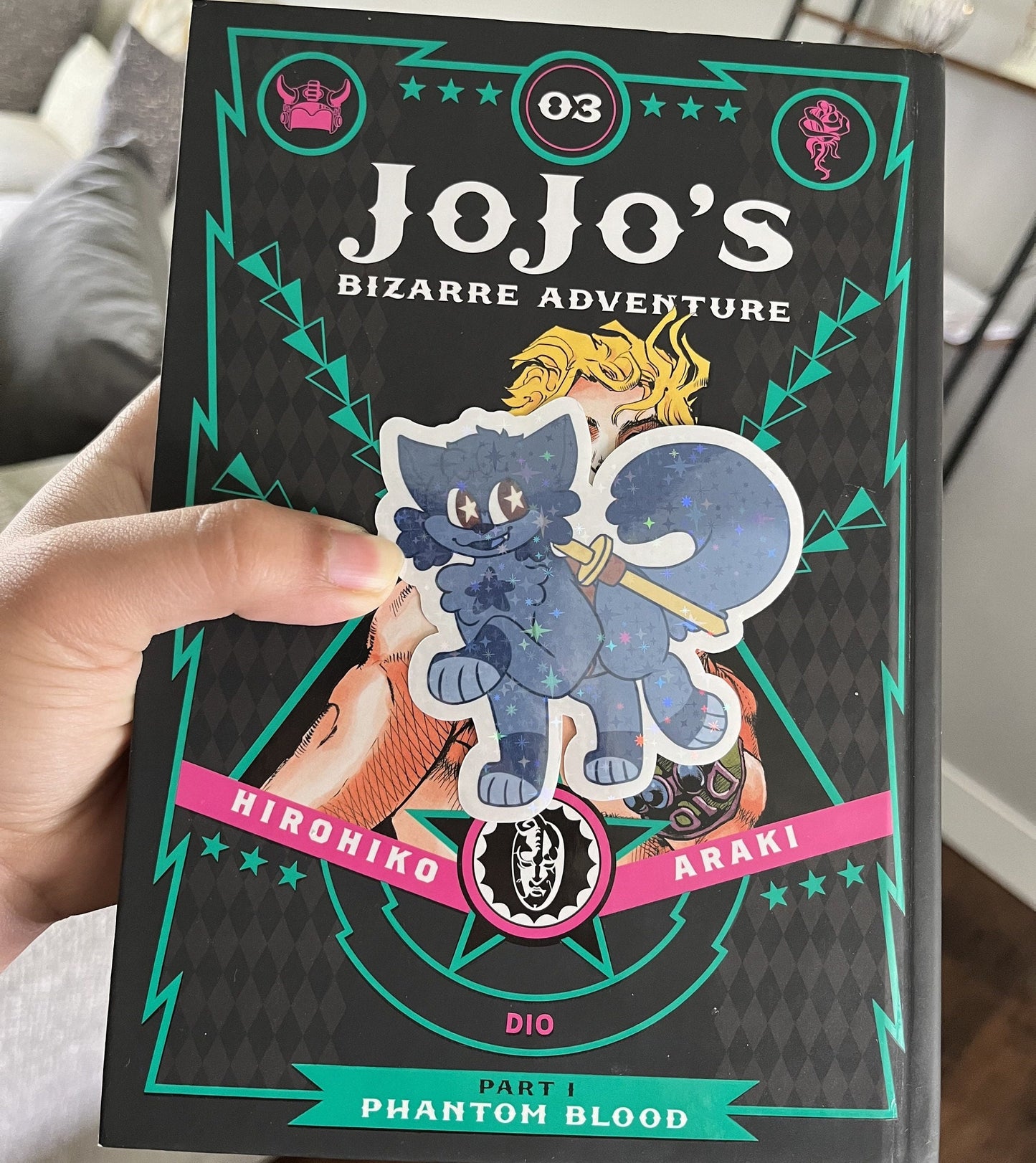 JJBA Kitties - Holo Stickers