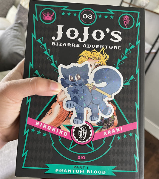 JJBA Kitties - Holo Stickers